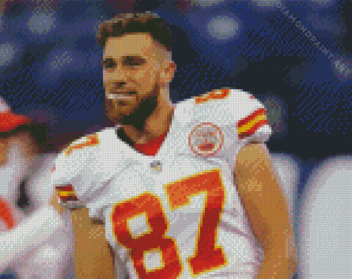 The Football Player Travis Kelce Diamond Painting art