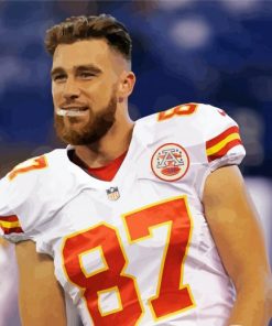 The Football Player Travis Kelce Diamond Painting art