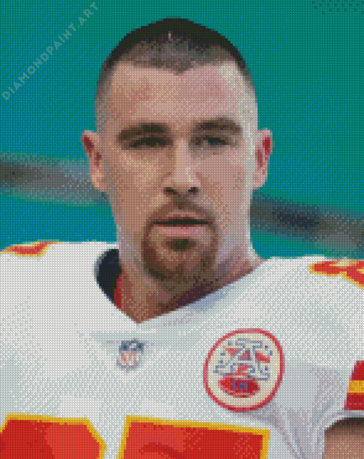 Travis Kelce Diamond Painting art