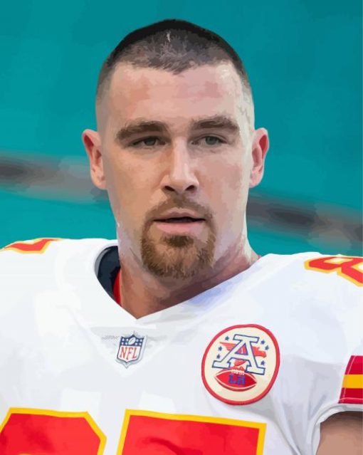 Travis Kelce Diamond Painting art