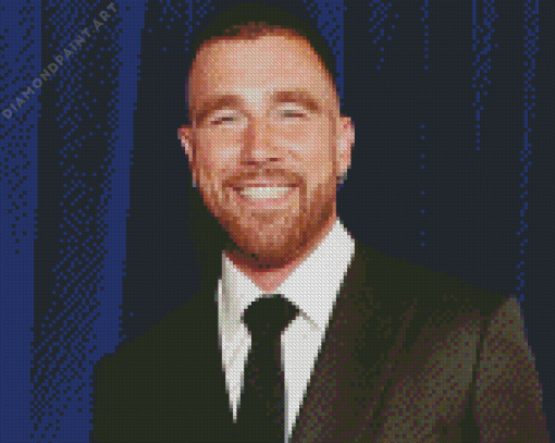 Classy Travis Kelce Diamond Painting art