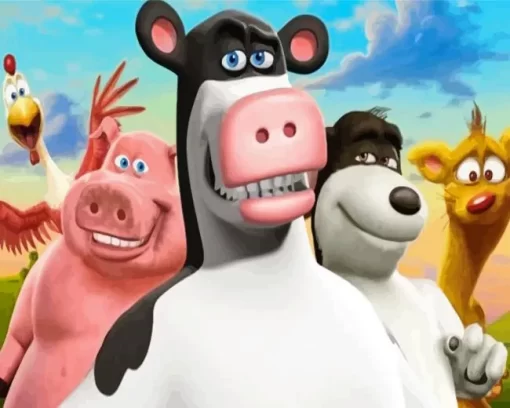 Barnyard Animated Movie Diamond Paintings