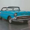 57 Chevy Blue Diamond Paintings