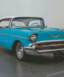 57 Chevy Blue Diamond Paintings