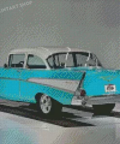 57 Chevy Engine Diamond Paintings