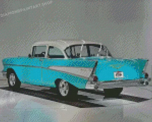 57 Chevy Engine Diamond Paintings