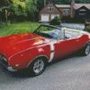 68 Olds 442 Convertible Red Diamond Painting