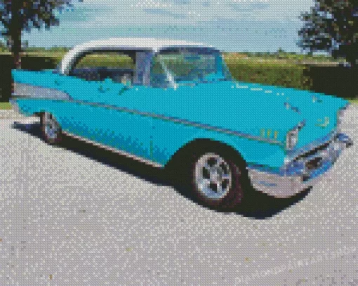 Aesthetic 57 Chevy Diamond Paintings