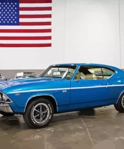 Blue 1969 Chevrolet Chevelle Diamond Paintings