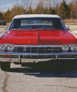 Cool 65 Impala In Red Diamond Paintings