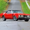 Cool 68 Olds 442 Convertible Red Diamond Paintings